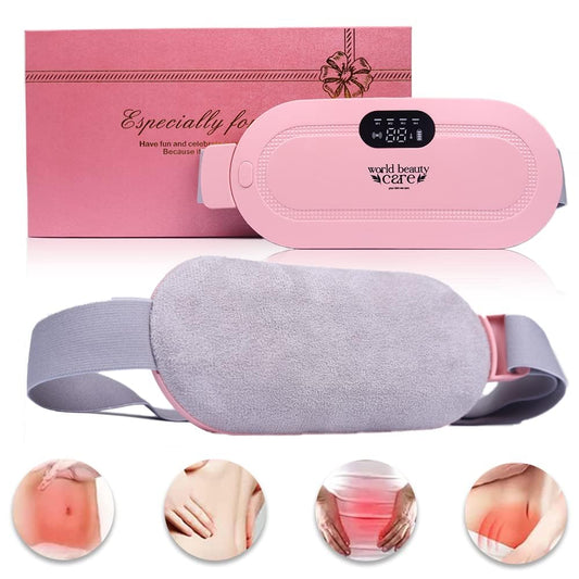 Belt Period Cramp Relief Massager with 3 Speed & 3 Crampfree Massage Modes with Touch Screen Comfortable Soft Fabric & Stretchable Belt